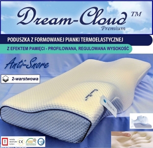 Poduszka Profilowana Dream-Cloud Premium Bio M/L Dwuwarstwowa